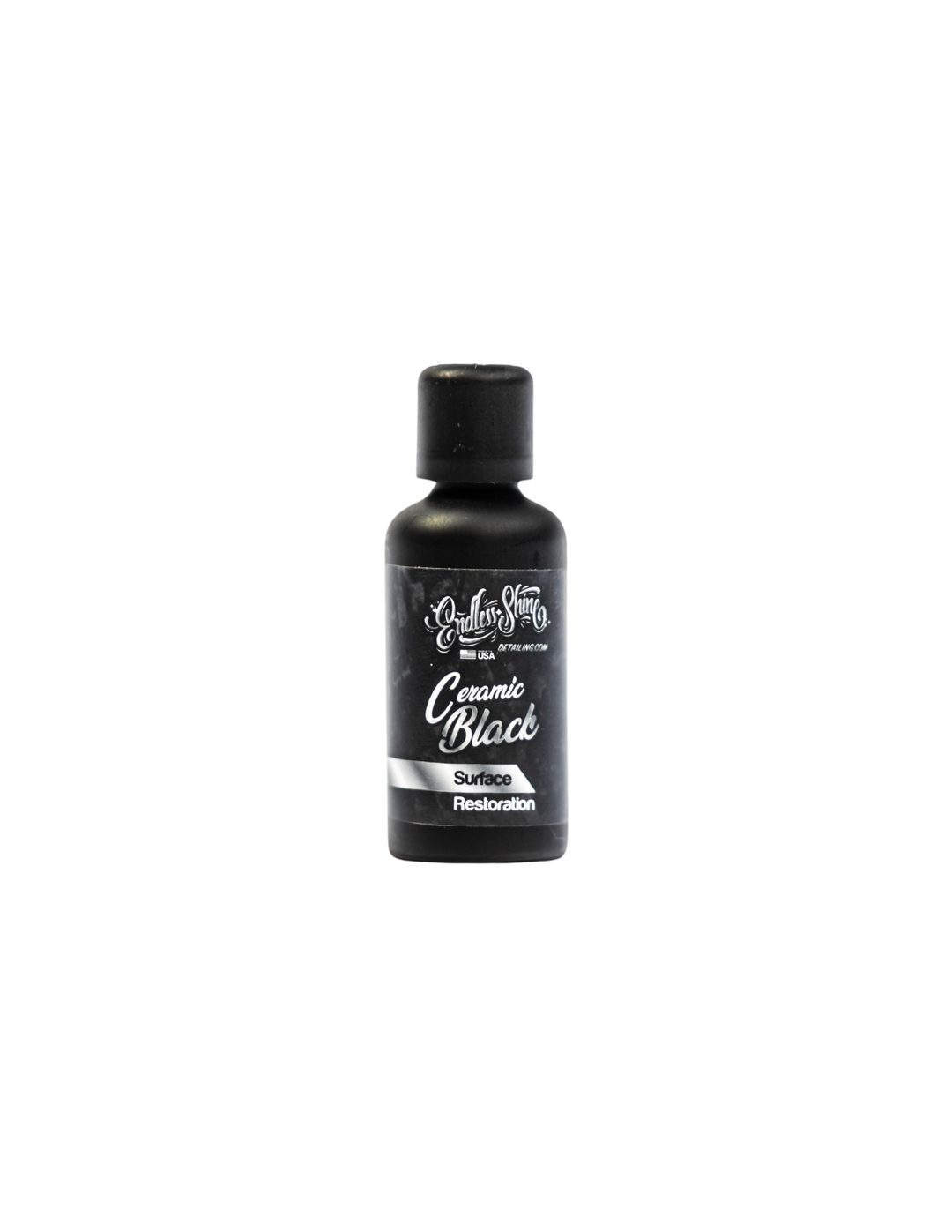 Ceramic Black Plastic Surface Restoration Bottle
