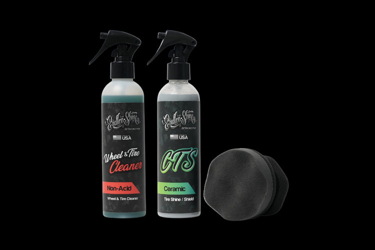 Ceramic Tire Shine and Wheel and Tire Cleaner - CTS Kit