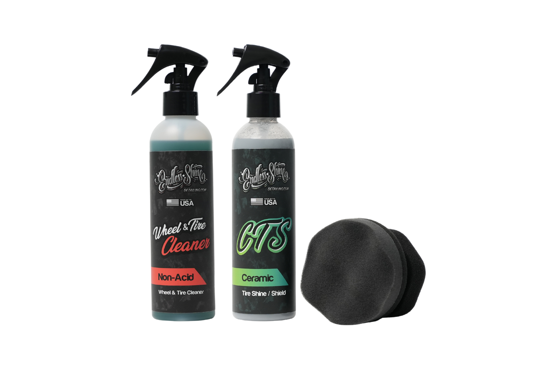 Ceramic Tire Shine and Wheel and Tire Cleaner - CTS Kit