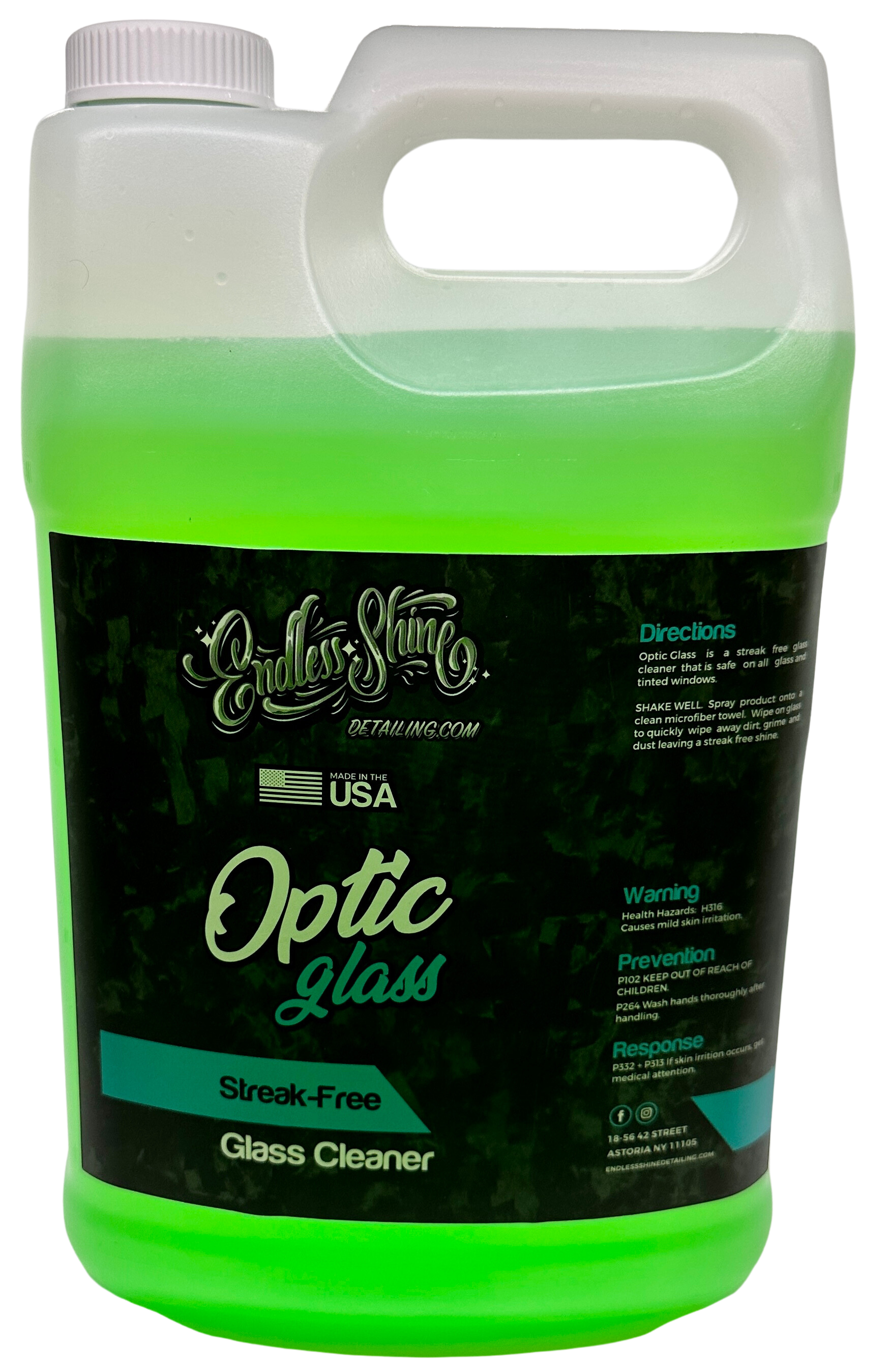 Optic Glass Ceramic Glass Cleaner Spray 1 Gallon