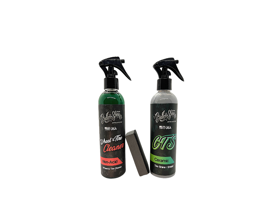 Ceramic Tire Shine and Wheel and Tire Cleaner - CTS Kit