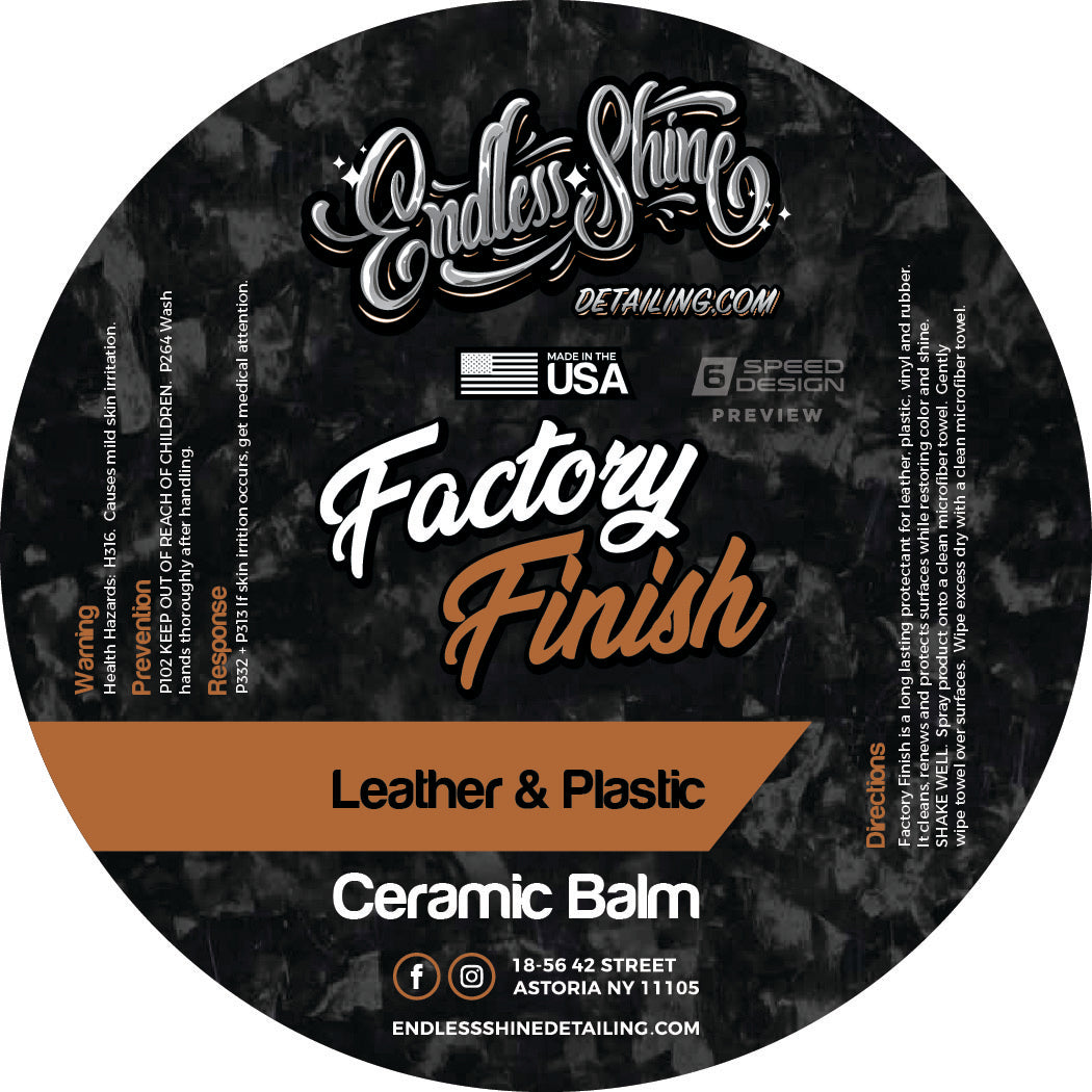 Factory Finish Leather and Plastic Ceramic Balm - Endless Shine Detailing