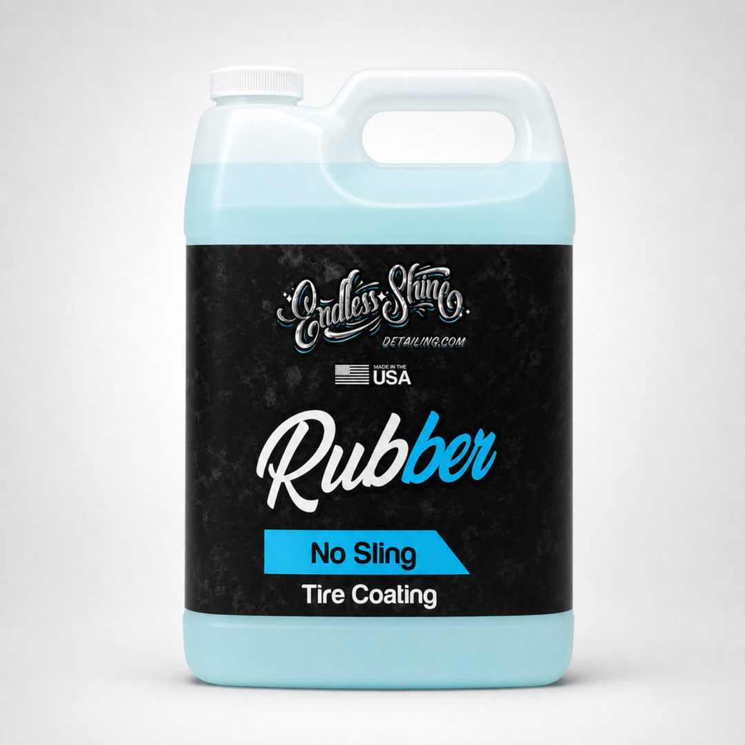 Rubber No-Sling Tire Shine