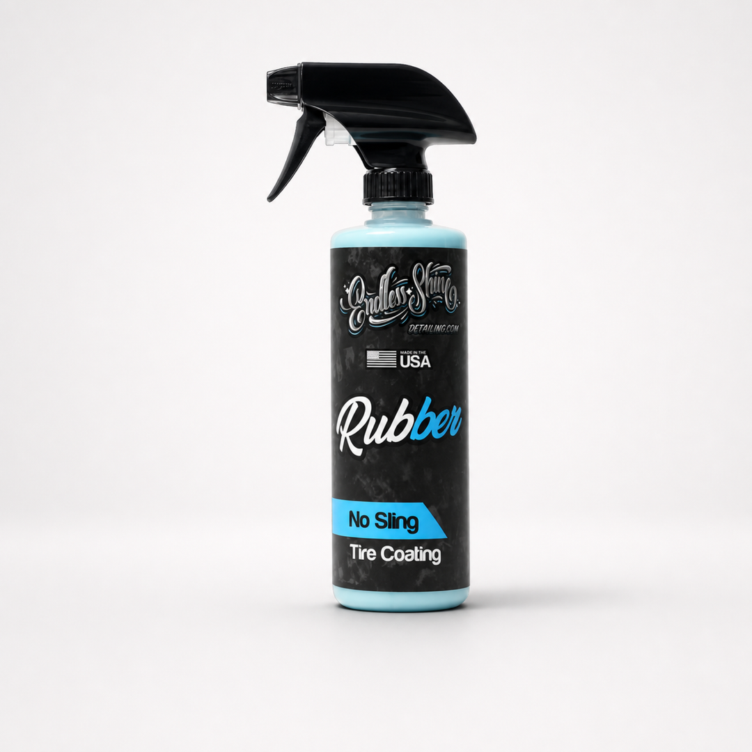 Rubber No-Sling Tire Shine