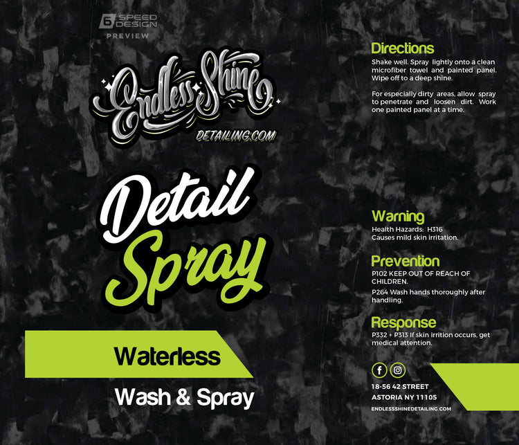 Ceramic Detail Spray - Waterless Wash and Spray - Endless Shine Detailing